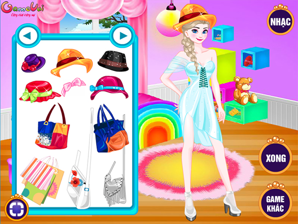 cong-chua-elsa-shopping