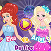 Elsa và Ariel dự tiệc