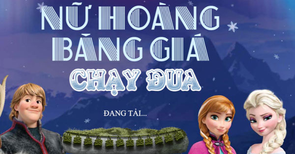 Nữ hoàng băng giá chạy đua