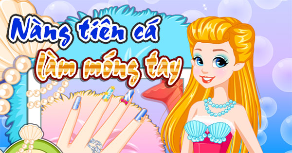 Nàng tiên cá làm móng tay