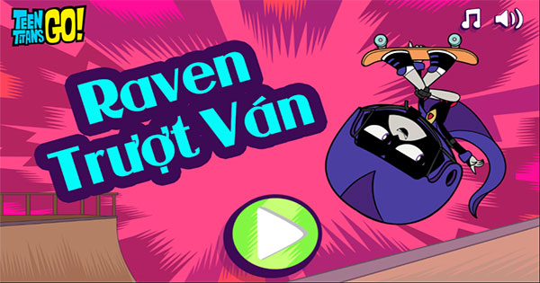 Raven trượt ván