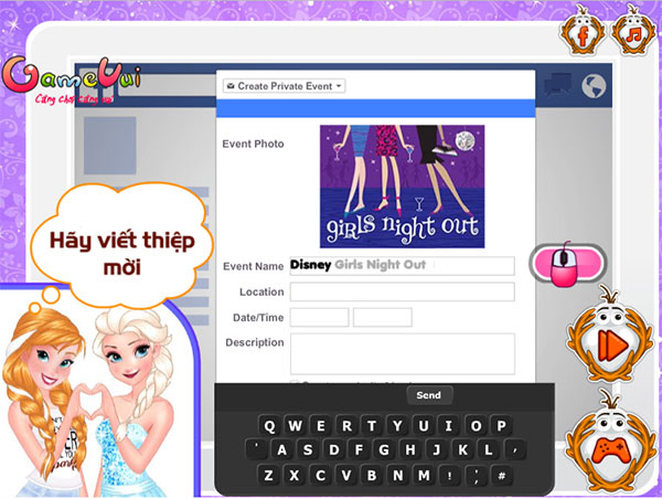 cong-chua-to-chuc-tiec-dem