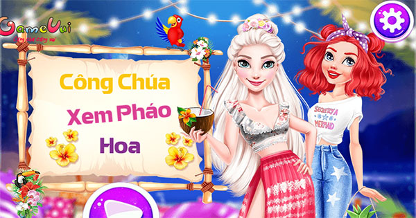 Công chúa xem pháo hoa