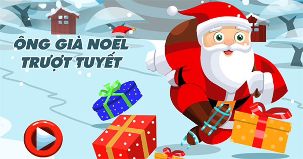 Ông già Noel trượt tuyết