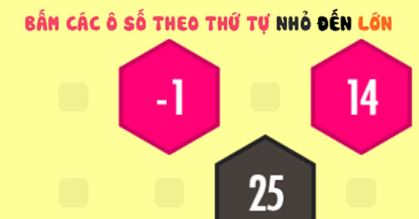 Xếp số lớn nhỏ