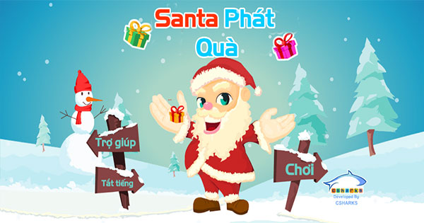 Santa phát quà
