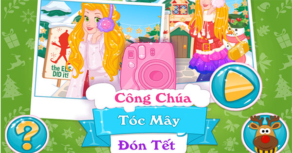Công chúa tóc mây đón tết