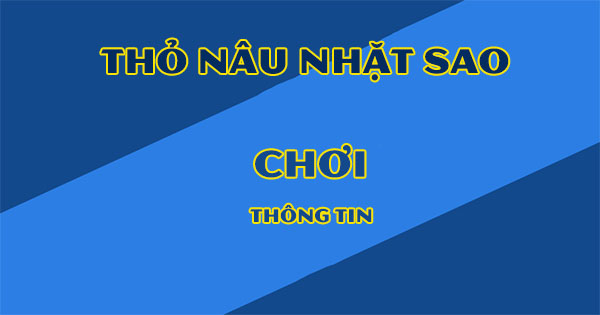 Thỏ nâu nhặt sao