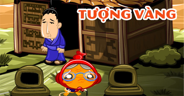 Chú khỉ buồn: Tượng vàng