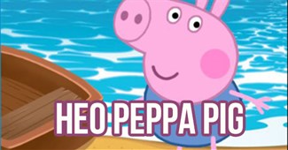 Heo Peppa Pig lái thuyền