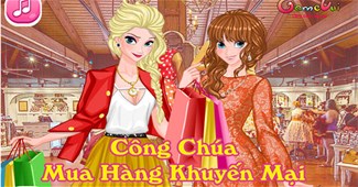 Công chúa mua hàng khuyến mại