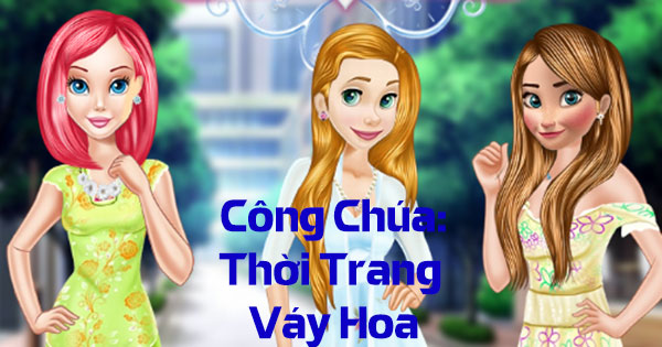 Công chúa: Thời trang váy hoa