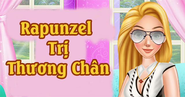 Rapunzel trị thương chân