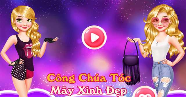 Công chúa tóc mây xinh đẹp