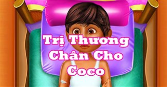 Trị thương chân cho Coco