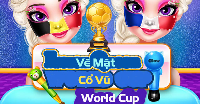 Vẽ mặt cổ vũ World Cup