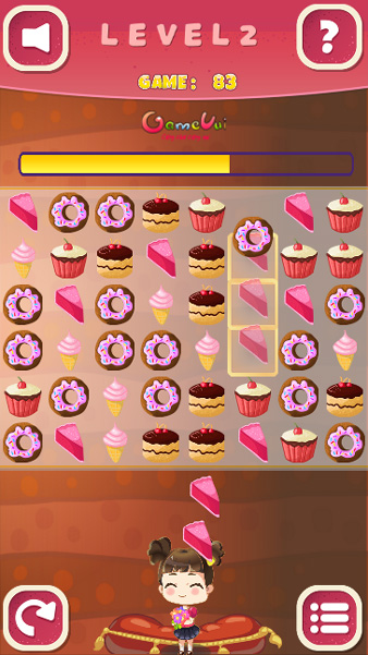 Chơi game Xếp bánh tại GameVui