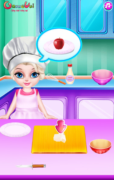 Chơi game Bé Elsa vào bếp trên GameVui