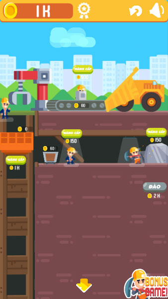 Chơi game quản lý Mỏ vàng tại GameVui