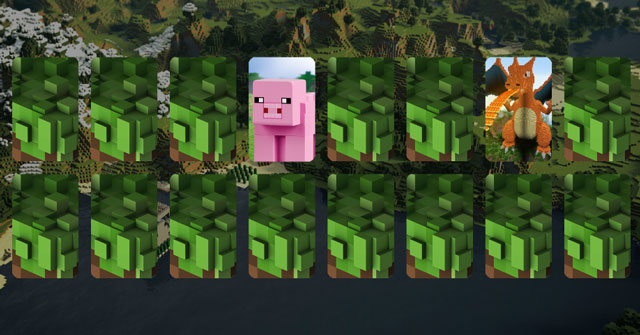 Tìm cặp hình Minecraft
