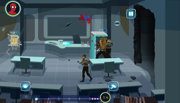 Chơi game Người nhện bảo vệ căn cứ trên GameVui