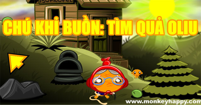 Chú khỉ buồn 109: Tìm quả Ô liu