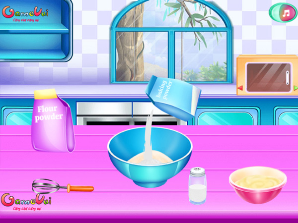 Chơi game Vincy làm bánh sinh nhật 7 màu cầu vồng