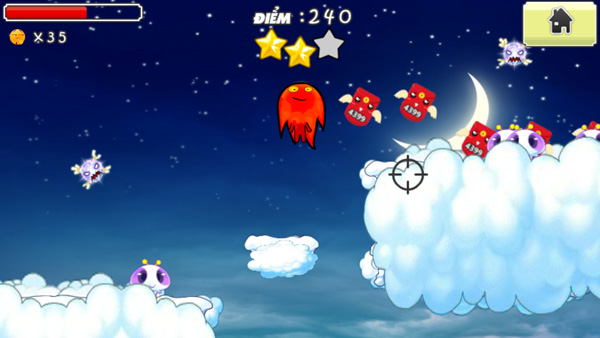 Chơi game Chú bé lửa lên cung trăng tại GameVui