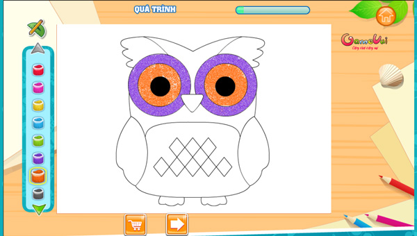 Chơi game Betsy vẽ tranh cát màu trên GameVui