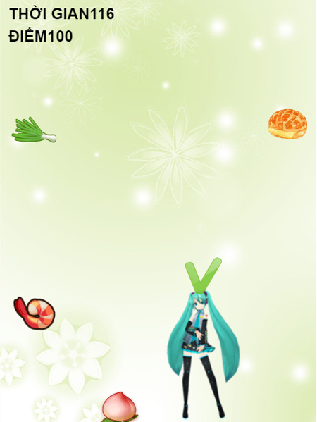 Chơi game Công chúa nhặt thức ăn trên GameVui