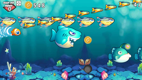 Chơi game Chú cá tham ăn trên GameVui
