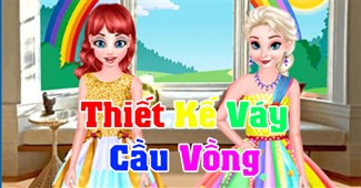 Thiết kế váy cầu vồng