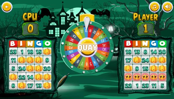 Chơi game Vòng quay Bingo Halloween tại GameVui