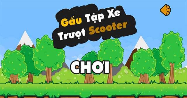 Gấu tập xe trượt Scooter