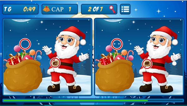 Ông già noel: Tìm điểm khác