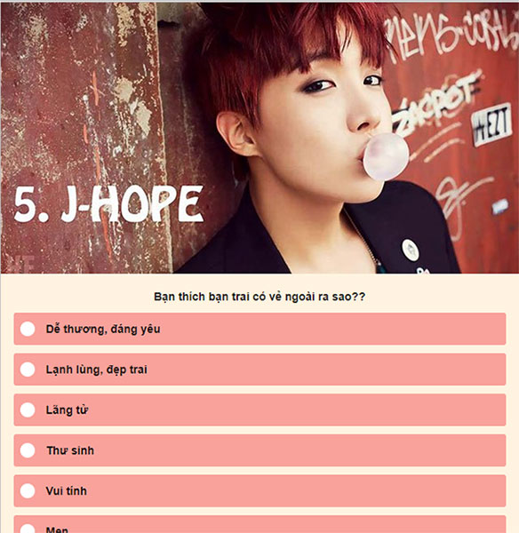 Bạn trai của bạn là ai trong BTS