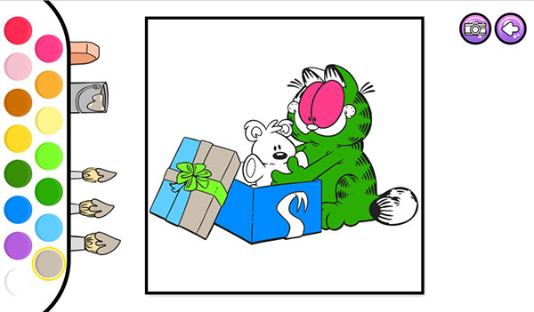 Tô màu mèo Grafield