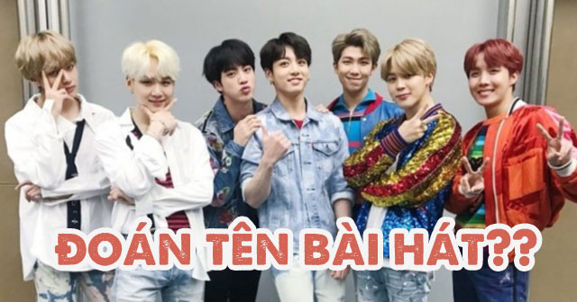 Nhìn trang phục đoán tên bài hát BTS