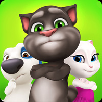 Mèo Talking Tom nhặt kim cương