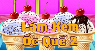Làm kem ốc quế 2