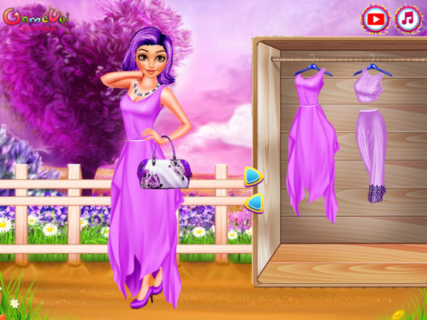 Giúp công chúa Elsa, Moana thay đổi thời trang game Giấc mơ Lavender