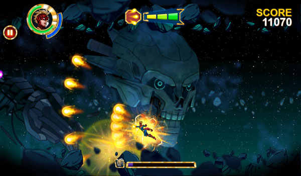 Captain Marvel chiến đấu cùng Avenger