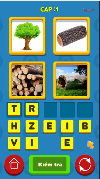 Đoán ô chữ tiếng Anh