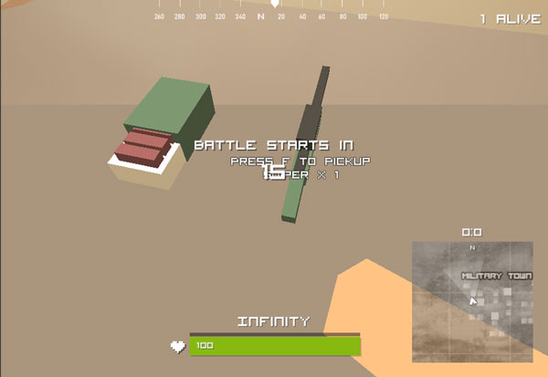 Nhặt vũ khí trong game Pubg