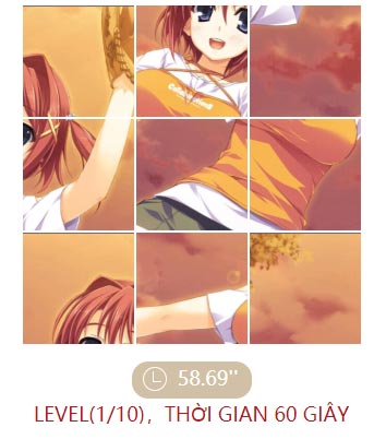 Ghép hình Anime trên GameVui