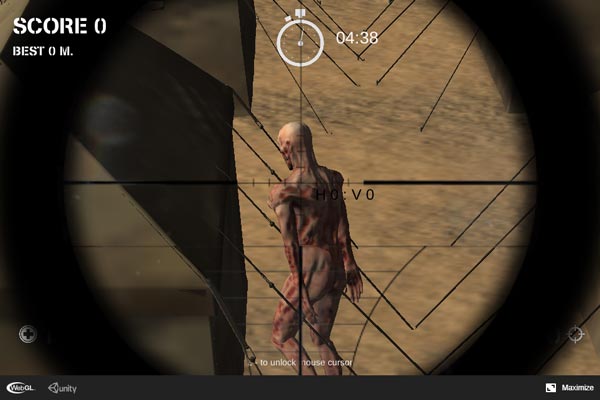Dùng súng nhắm Sniper diệt Zombie