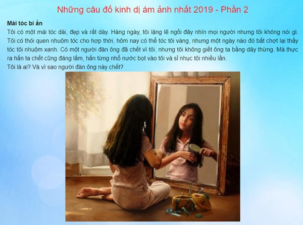 Những câu đố kinh dị ám ảnh nhất 2019 Phần 2 GameVui
