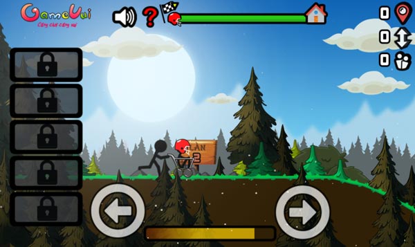 Game Người que thể thao mạo hiểm trên GameVui