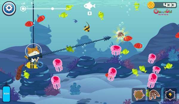 Chơi game Mèo bắt cá tại GameVui