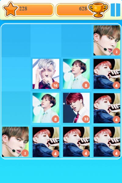 Chơi game 2048 BTS tại GameVui